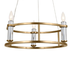 Rosalind 3-Light Chandelier in Brushed Brass by Kichler Lighting