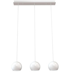 Afx Lighting Roxy White Multi-Light Pendant with Bowl / Dome Shade