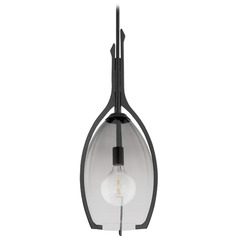 Troy Lighting Pacifica Forged Iron Pendant Light with Oblong Shade