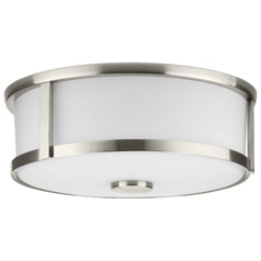 Progress Lighting Cowan 2-Light Brushed Nickel Flush Mount
