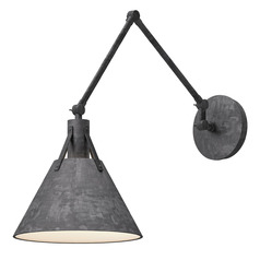 Alora Lighting Alan Pepin Archer Gray Swing Arm Lamp