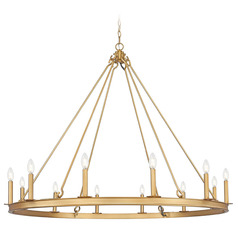 Z-Lite Barclay Rubbed Brass Chandelier