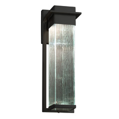 Justice Design Group Pacific Matte Black LED Outdoor Wall Light
