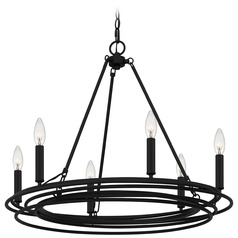 Quoizel Lighting Calliope Matte Black Chandelier