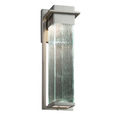 Justice Design Group Pacific Brushed Nickel LED Outdoor Wall Light