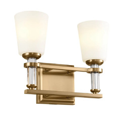 Rosalind 2-Light Bath Light in Brushed Brass by Kichler Lighting
