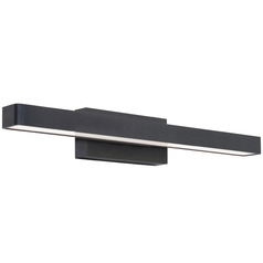 Afx Lighting Brock Black LED Vertical Bathroom Light
