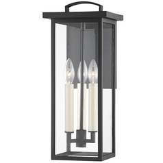 Troy Lighting Eden Textured Black Outdoor Wall Light
