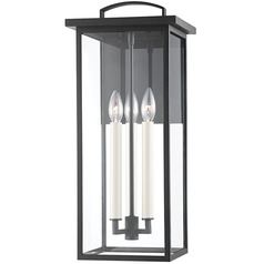 Troy Lighting Eden Textured Black Outdoor Wall Light