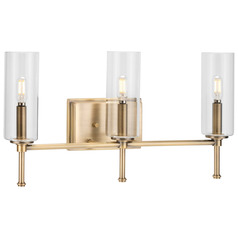 Progress Lighting Elara Vintage Brass Bathroom Light