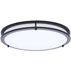 Nuvo Lighting Glamour Black LED Flushmount Light