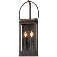 Troy Lighting Holmes Bronze & Brass Outdoor Wall Light