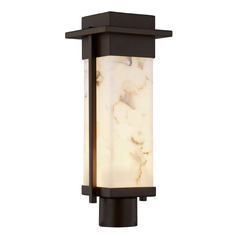 Justice Design Group Pacific Dark Bronze LED Post Light