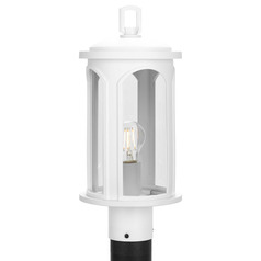 Progress Lighting Gables Satin White Post Light