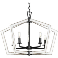 Progress Lighting Parkhurst 5-Light Matte Black Chandelier