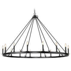 Z-Lite Barclay Matte Black Chandelier