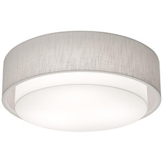 Afx Lighting Sanibel Linen White LED Flushmount Light