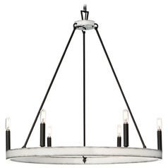 Progress Lighting Parkhurst 6-Light Matte Black Chandelier