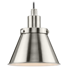 Progress Lighting Hinton 1-Light Brushed Nickel Mini Pendant
