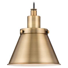 Progress Lighting Hinton 1-Light Vintage Brass Mini Pendant