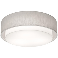 Afx Lighting Sanibel Linen White LED Flushmount Light