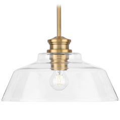 Progress Lighting Dalton 1-Light Vintage Brass Pendant
