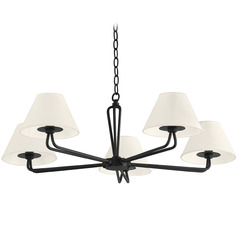 Troy Lighting Ozias Black Iron Chandelier