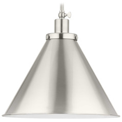 Progress Lighting Hinton 1-Light Brushed Nickel Mini Pendant