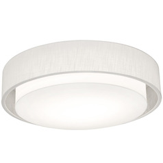 Afx Lighting Sanibel Linen White Flushmount Light