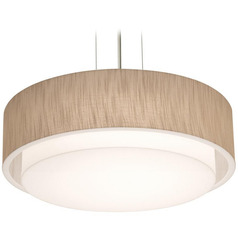 Afx Lighting Sanibel Black Pendant Light with Drum Shade