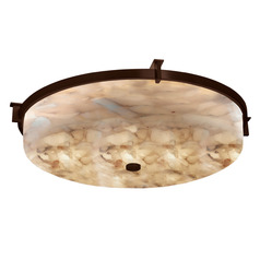 Justice Design Group Era Dark Bronze LED Flushmount Light