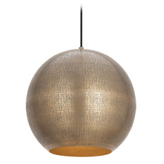 Maxim Lighting Aurelia Weathered Brass Pendant Light with Globe Shade