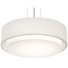 Afx Lighting Sanibel Black Pendant Light with Drum Shade