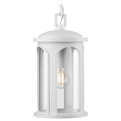 Progress Lighting Gables Satin White Outdoor Hanging Light