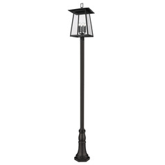 Z-Lite Rainer Black Post Light