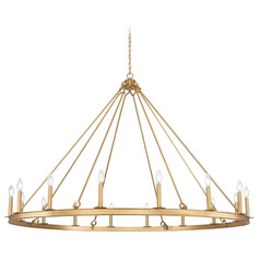 Z-Lite Barclay Rubbed Brass Chandelier