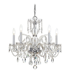 Crystorama Lighting Traditional Crystal Polished Chrome Crystal Chandelier