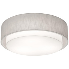 Afx Lighting Sanibel Linen White LED Flushmount Light