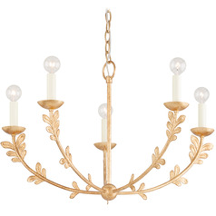 Troy Lighting Florian Vintage Gold Leaf LED Chandelier