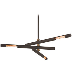 Troy Lighting Hendrix Bronze & Patina Brass Chandelier