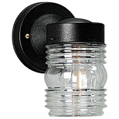 Progress Lighting Utility Lantern Textured Black Outdoor Wall Light