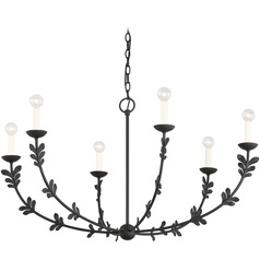 Troy Lighting Florian Black Iron LED Chandelier