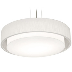Afx Lighting Sanibel Black Pendant Light with Drum Shade