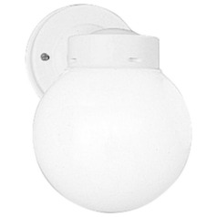 Progress Lighting Utility Lantern White Outdoor Wall Light