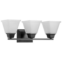 Progress Lighting Clifton Heights Matte Black Bathroom Light