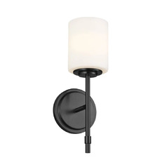 Ali Sconce with Glass Shade in Black by Kichler Lighting