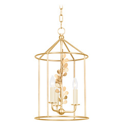 Troy Lighting Adrienne Vintage Gold Leaf LED Pendant Light