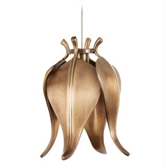 Currey and Company Iota Antique Brass & Silver Mini-Pendant Light
