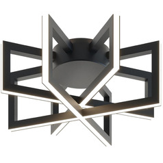 Afx Lighting Cass Black LED Flushmount Light