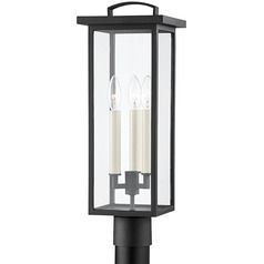 Troy Lighting Eden Textured Black Post Light